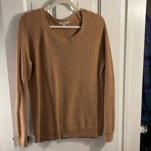Madewell Camel color knit sweater.